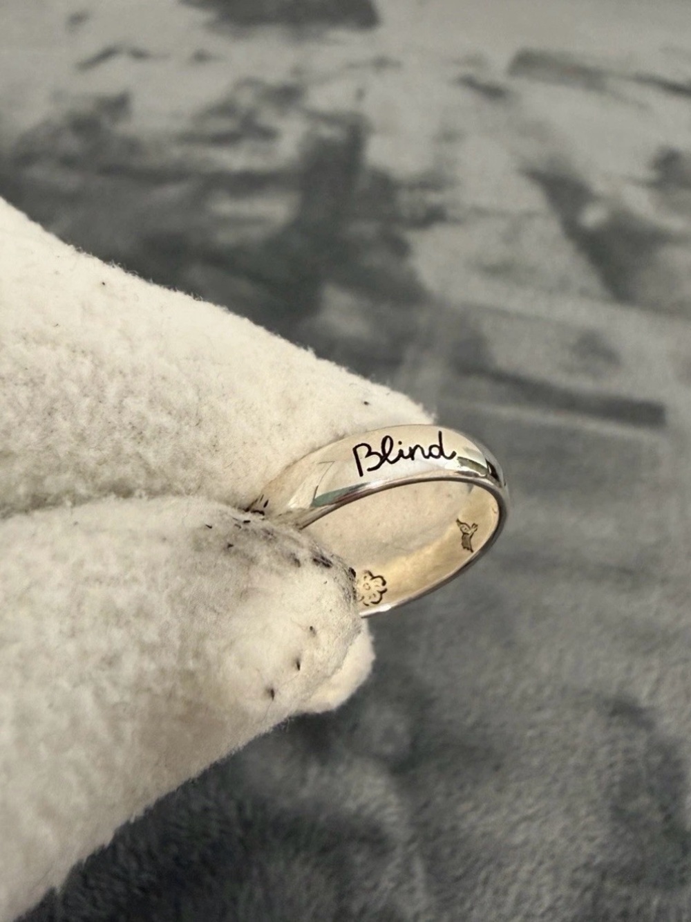 Brand New Gucci Blind for Love Sterling Silver 925 Ring Size 10 (US 5.25)